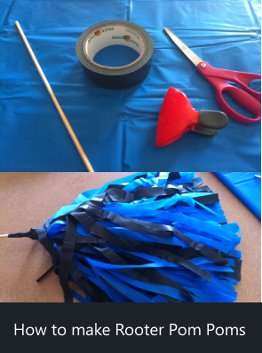 How to make rooter pom poms